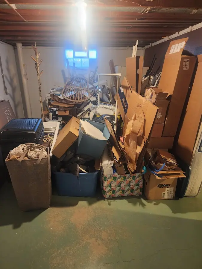 Roll-off dumpster container at job site for 6 Yard Dumpster Rental in Bal Harbour